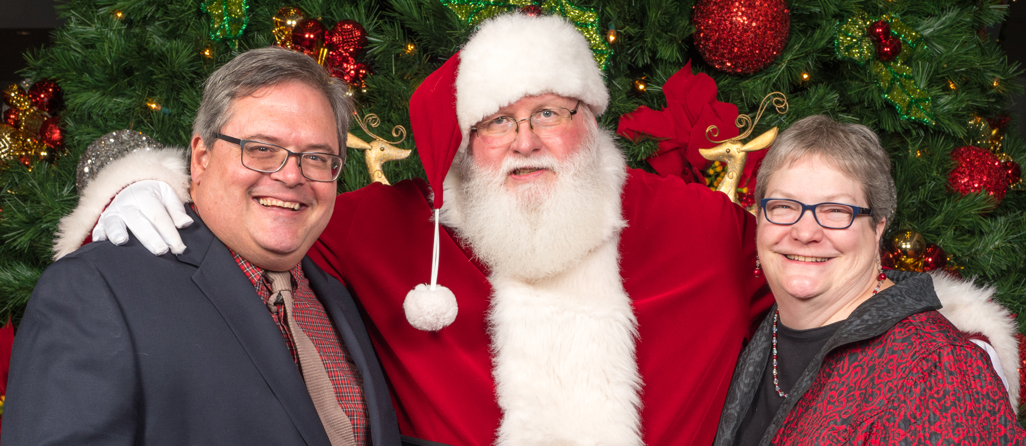 Allen and Missy with Santa